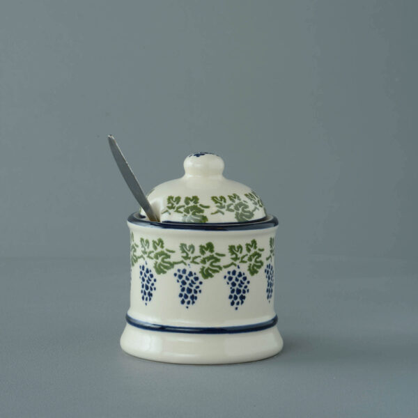 Grapes And Vine Jam Pot