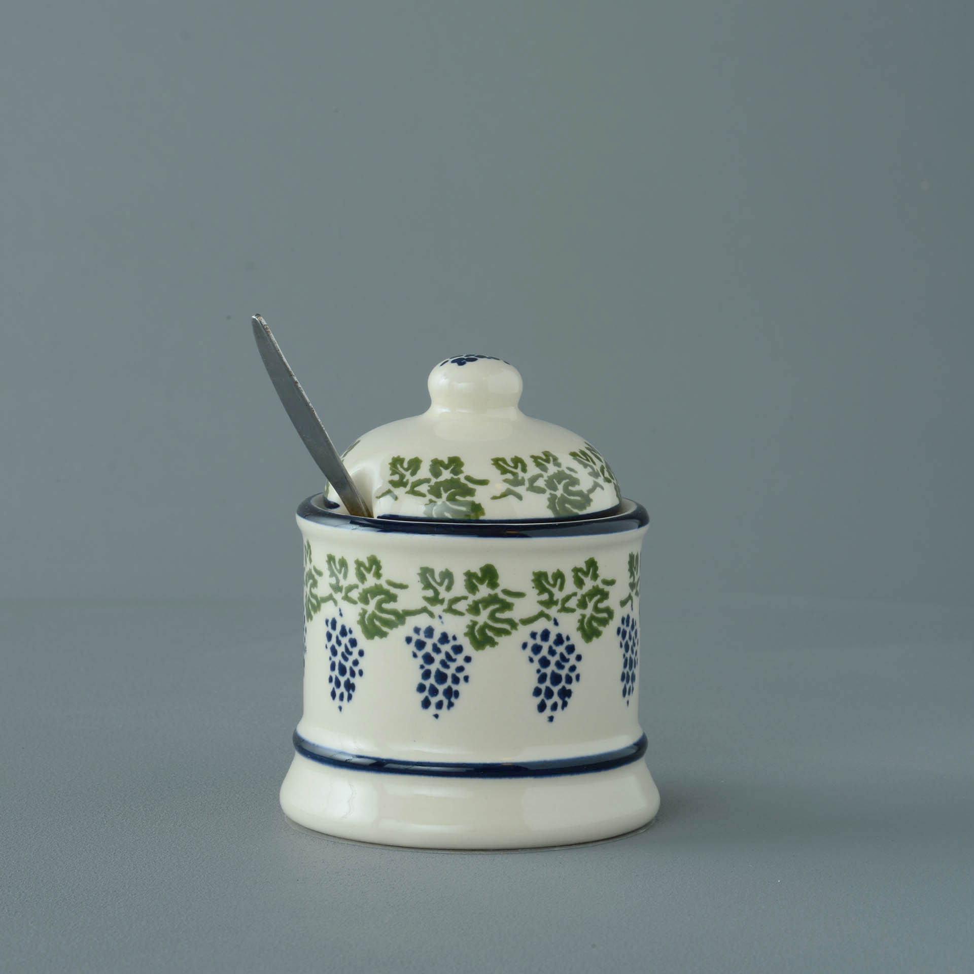 Grapes And Vine Jam Pot