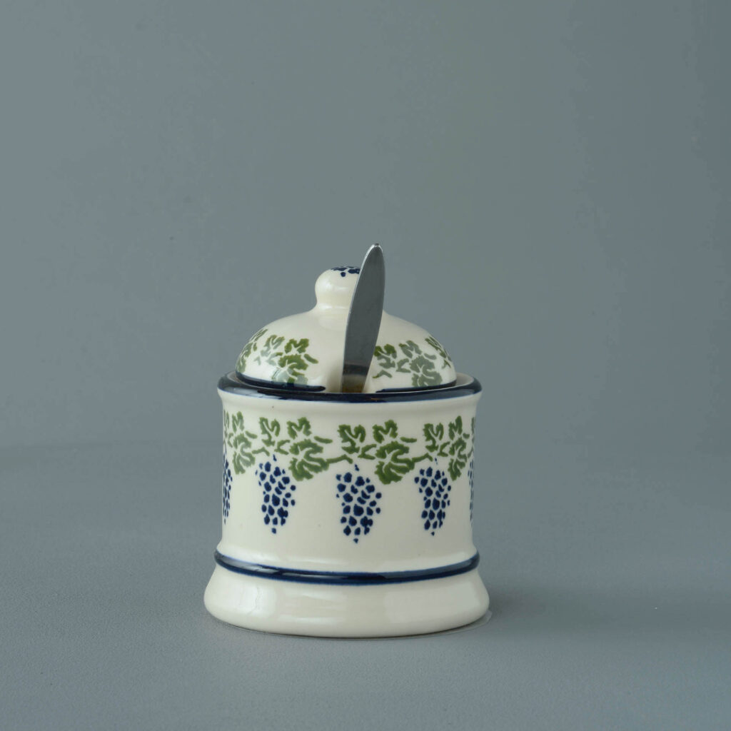 Grapes And Vine Jam Pot