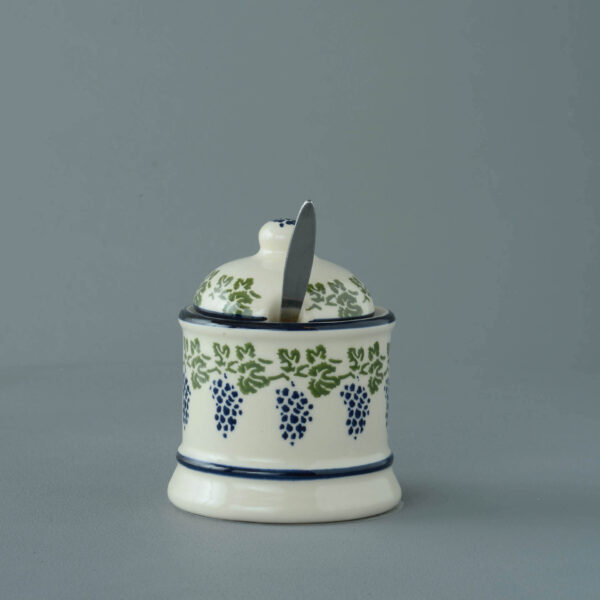 Grapes And Vine Jam Pot