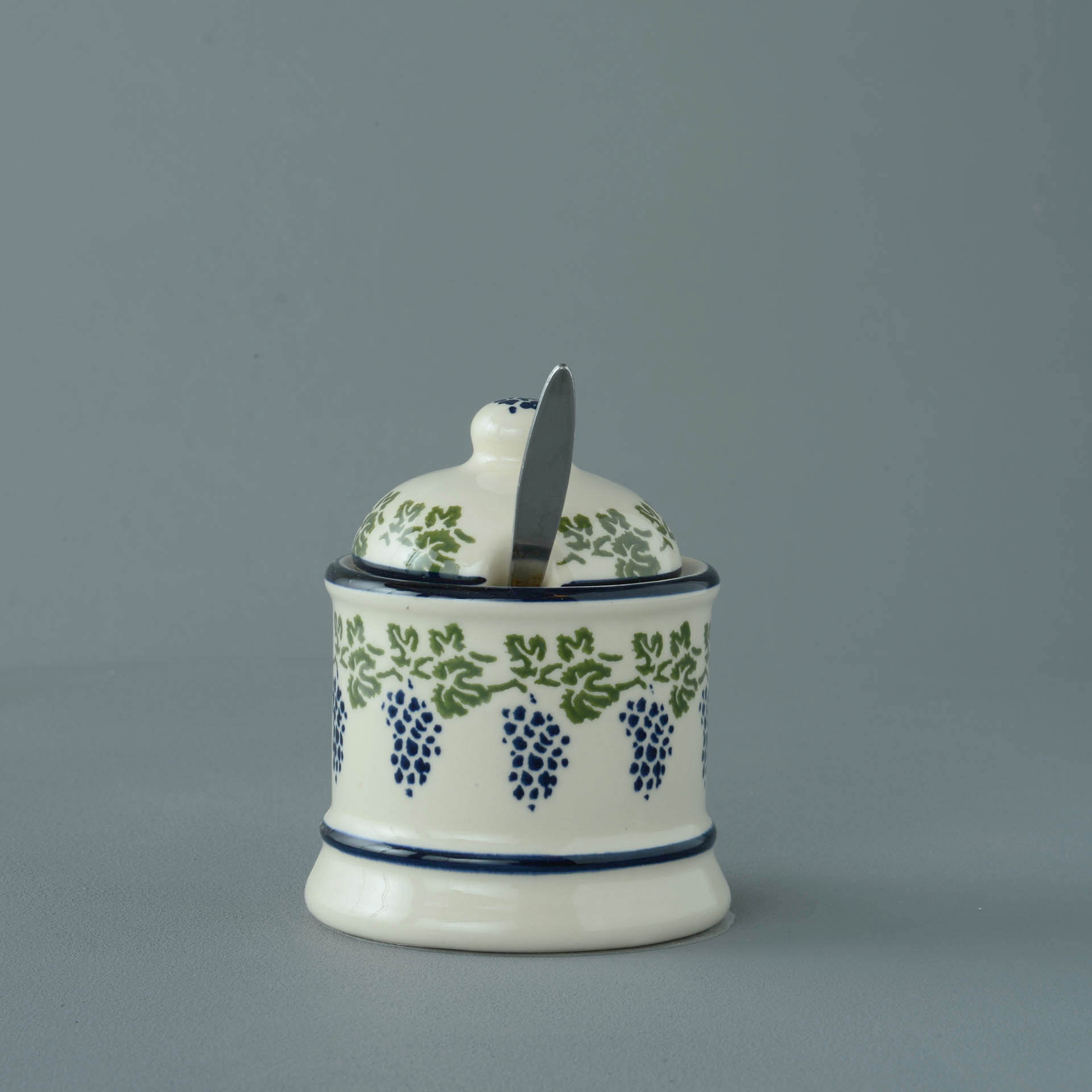 Grapes And Vine Jam Pot