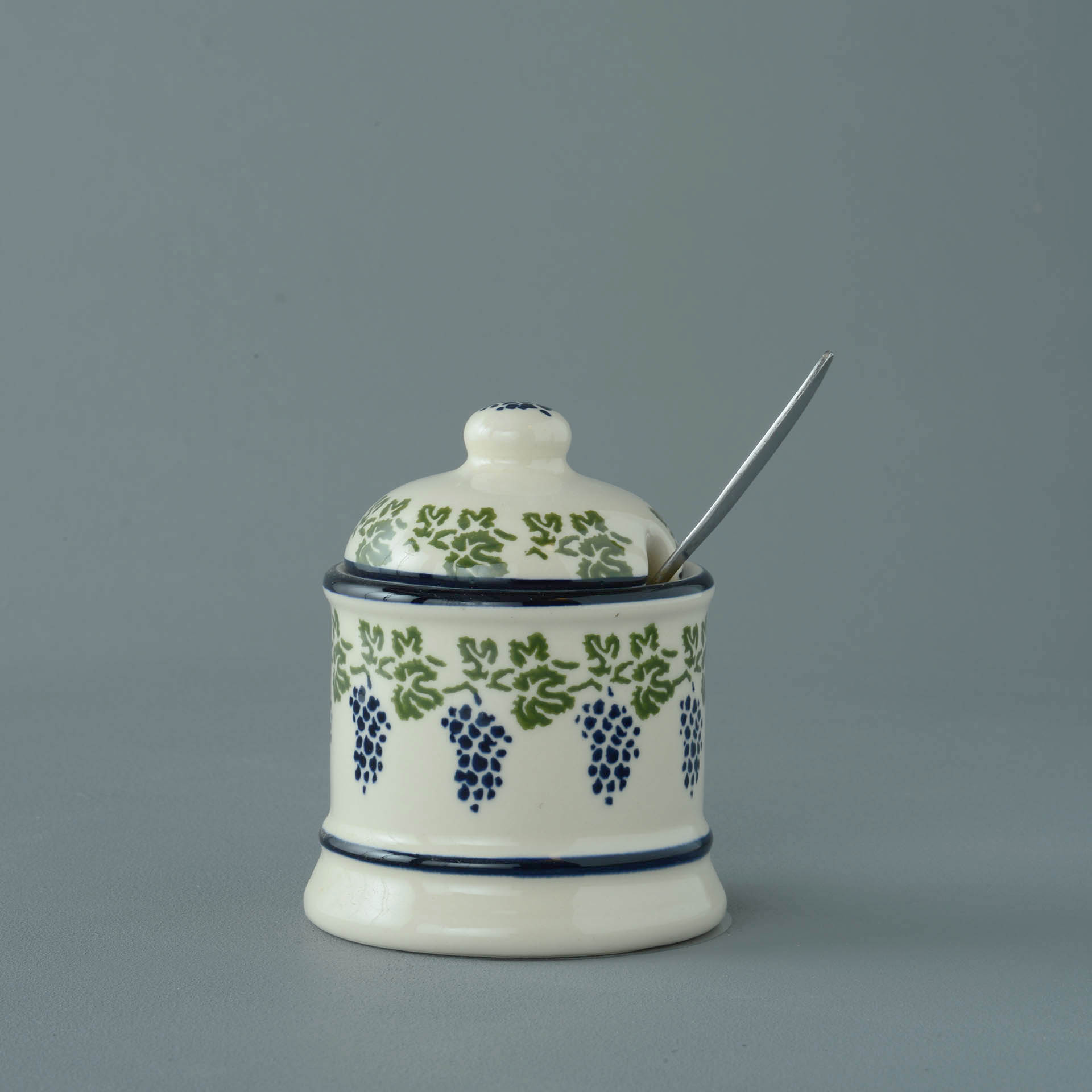 Grapes And Vine Jam Pot