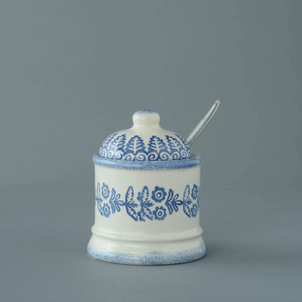 Lacey Blue Jam Pot