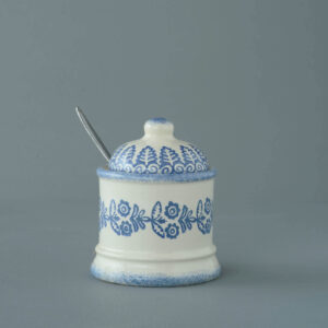 Lacey Blue Jam Pot