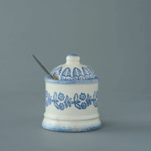 Lacey Blue Jam Pot