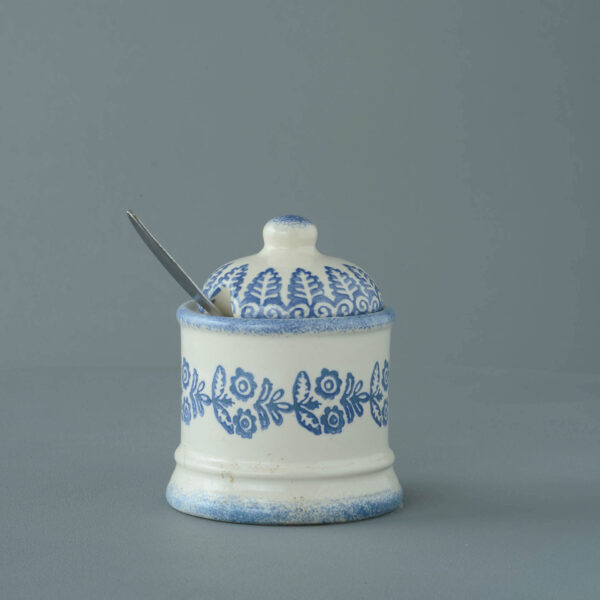 Lacey Blue Jam Pot