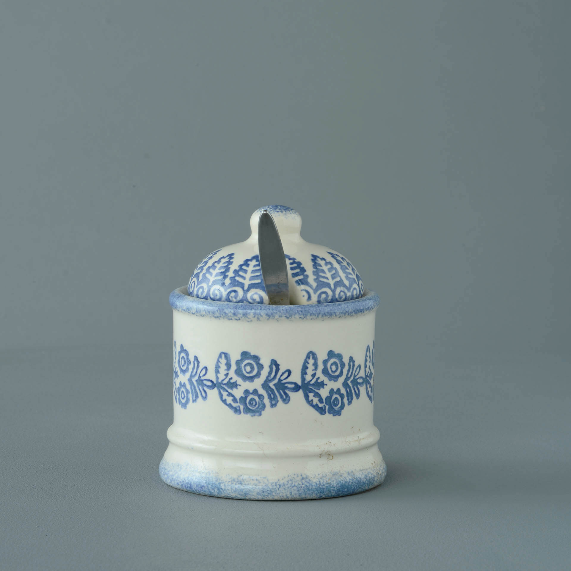 Lacey Blue Jam Pot