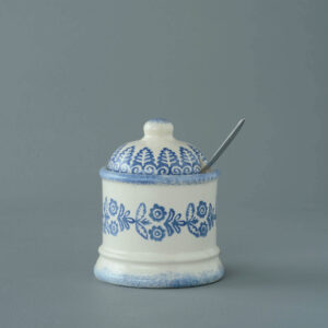 Lacey Blue Jam Pot