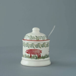 Pink Pig Jam Pot