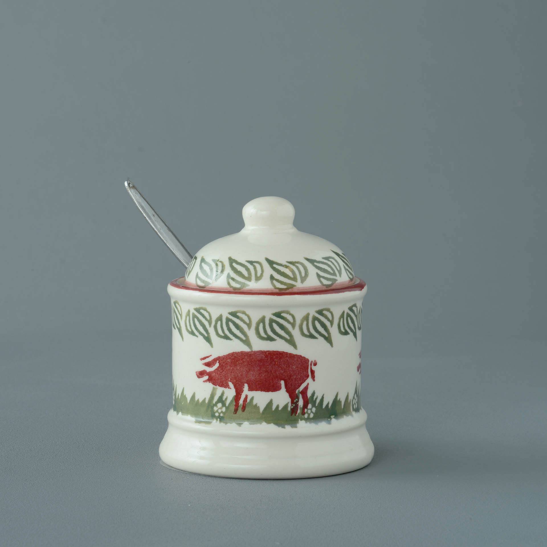 Pink Pig Jam Pot