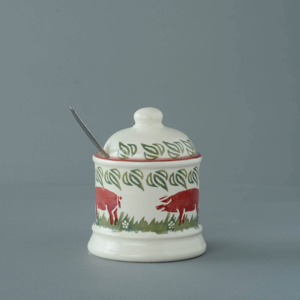 Pink Pig Jam Pot