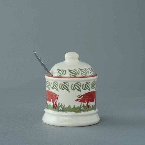 Pink Pig Jam Pot