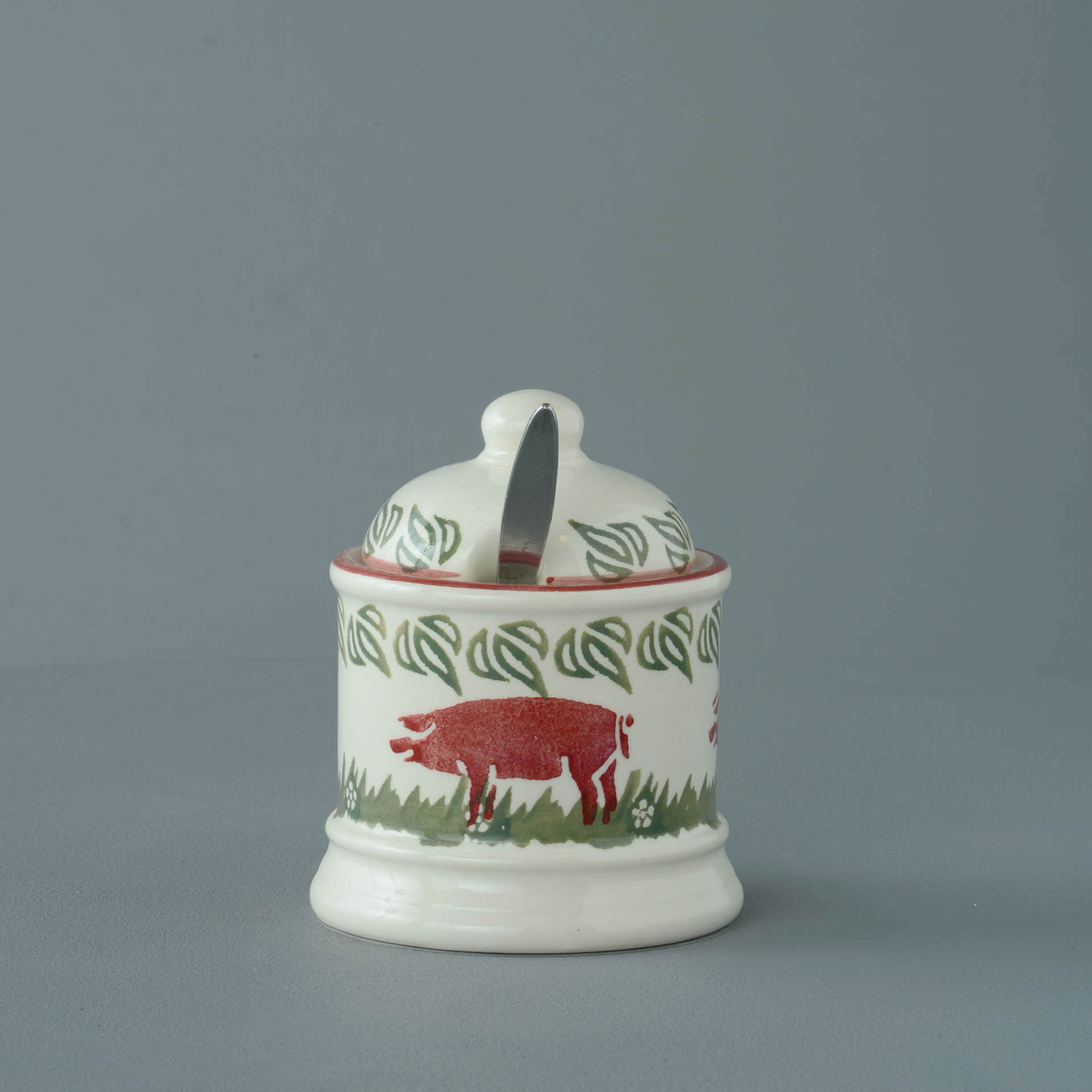 Pink Pig Jam Pot