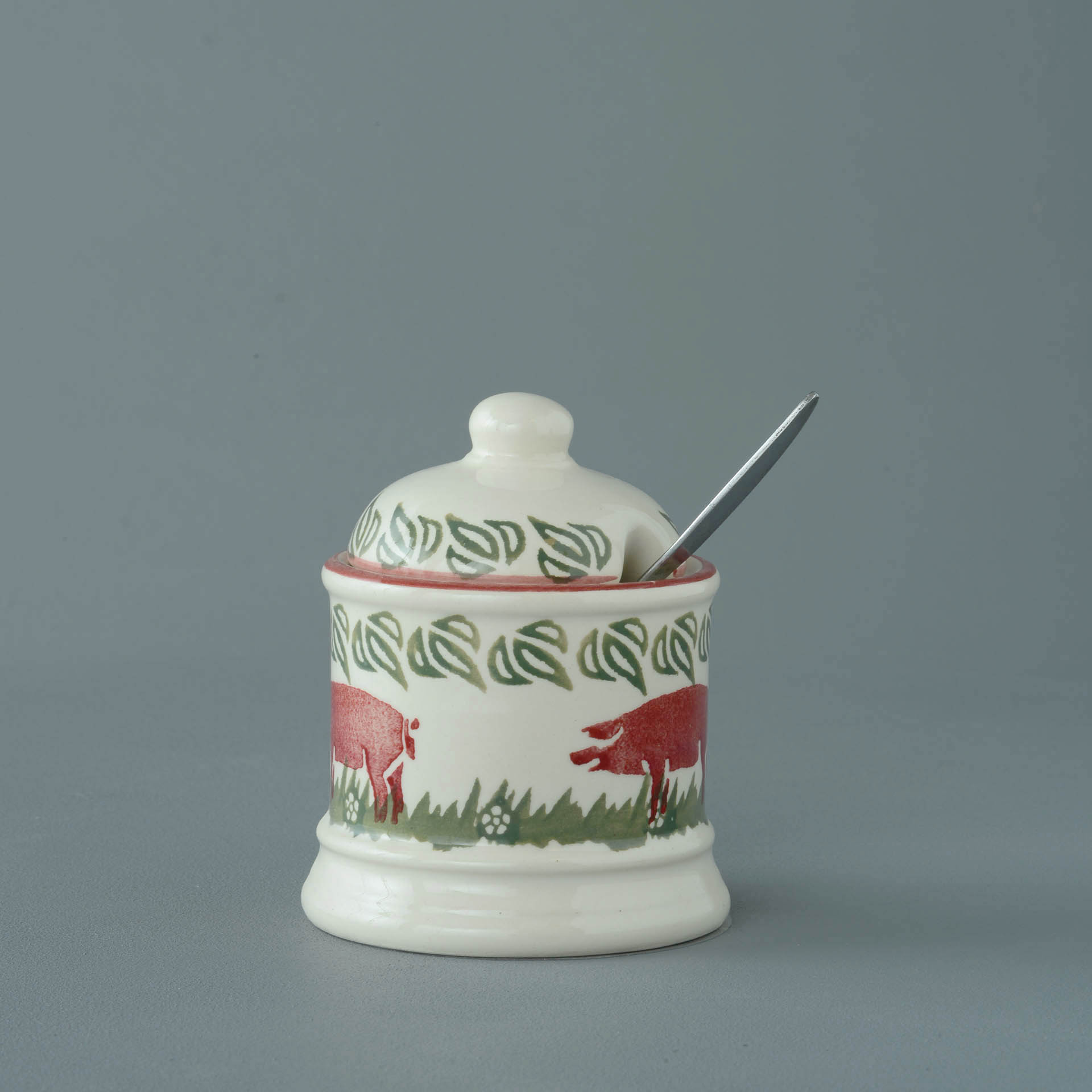 Pink Pig Jam Pot