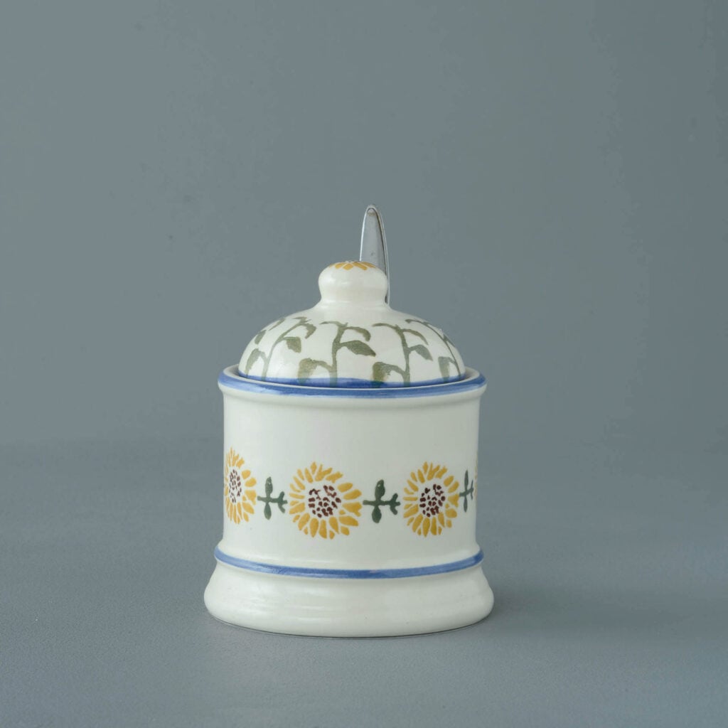 Sunflower Jam Pot