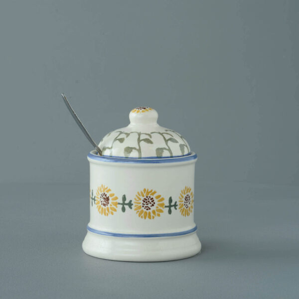 Sunflower Jam Pot