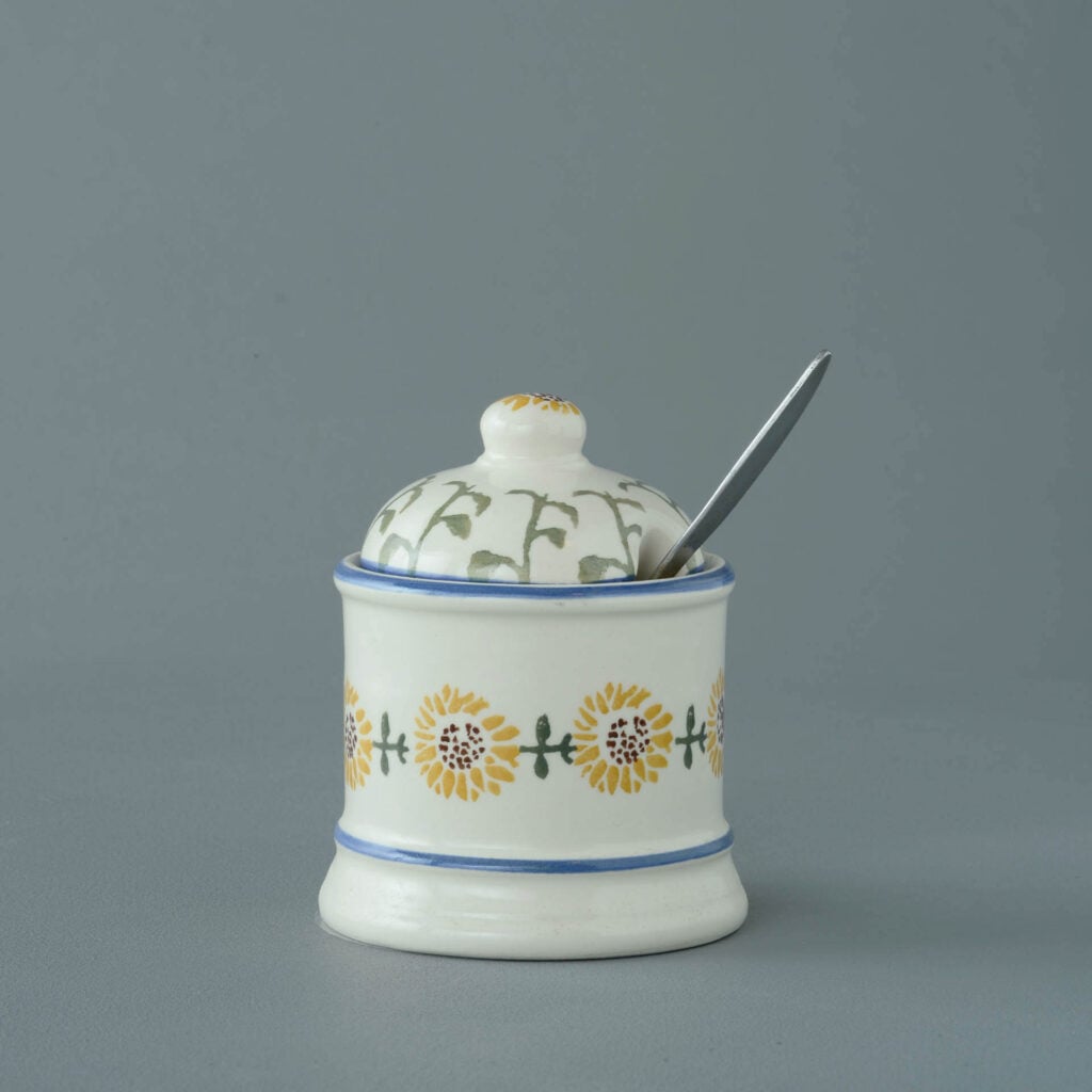 Sunflower Jam Pot