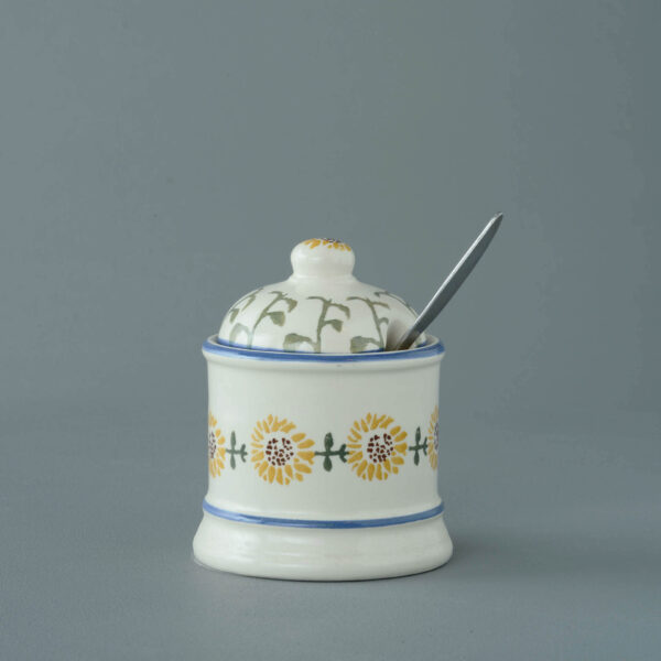 Sunflower Jam Pot