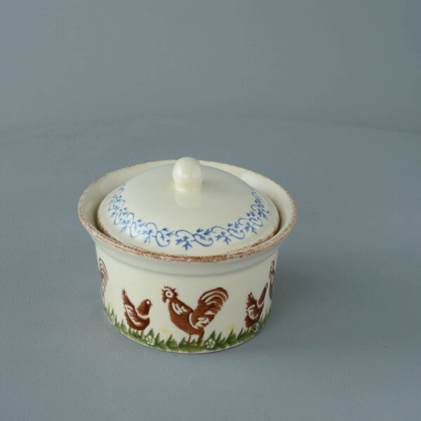 Cock & Hen Butter dish oval