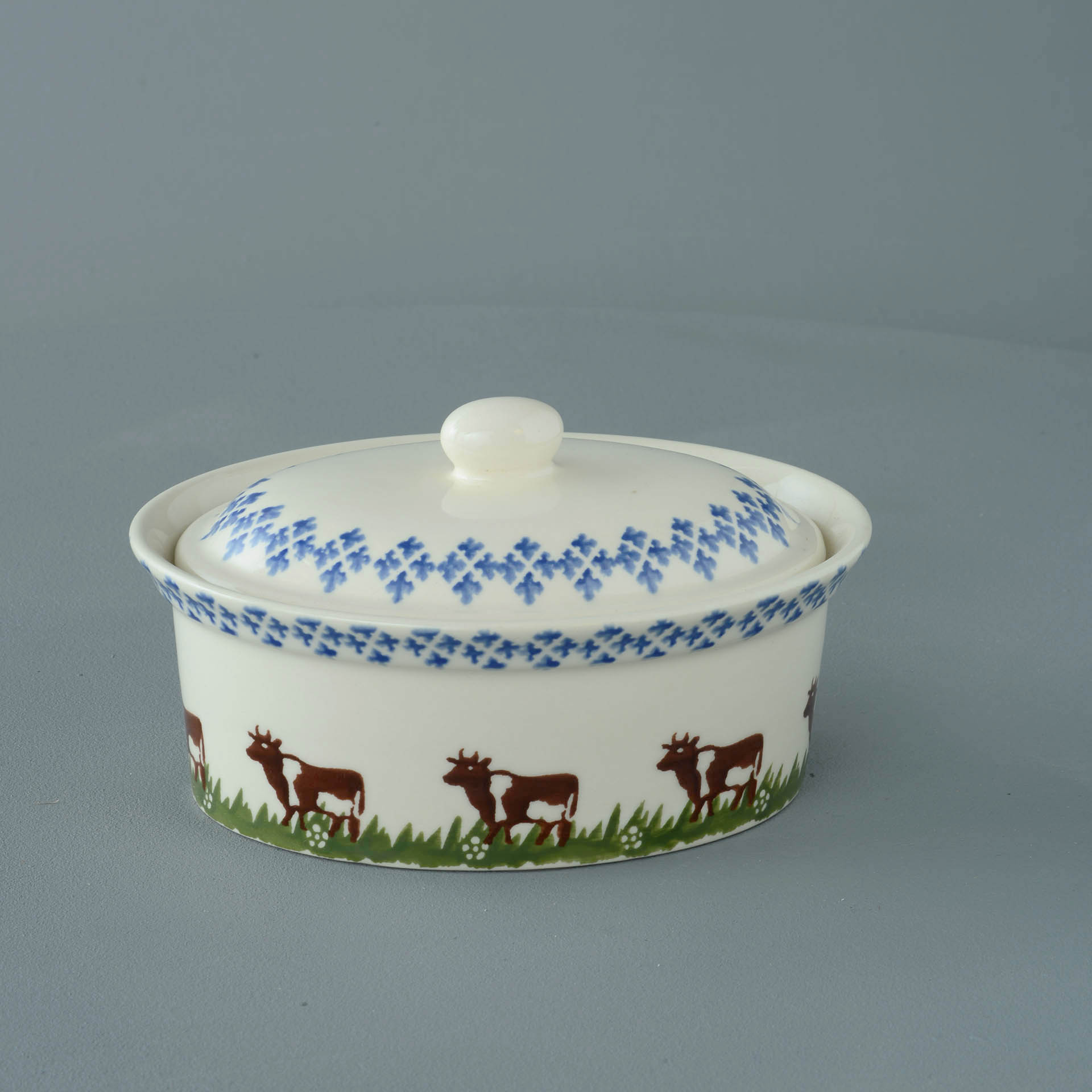 Cow Butter dish oval