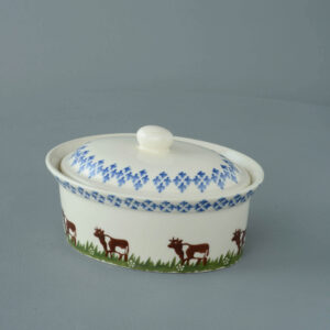 Cow Butter dish oval