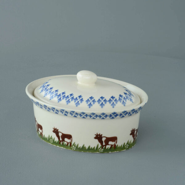 Cow Butter dish oval