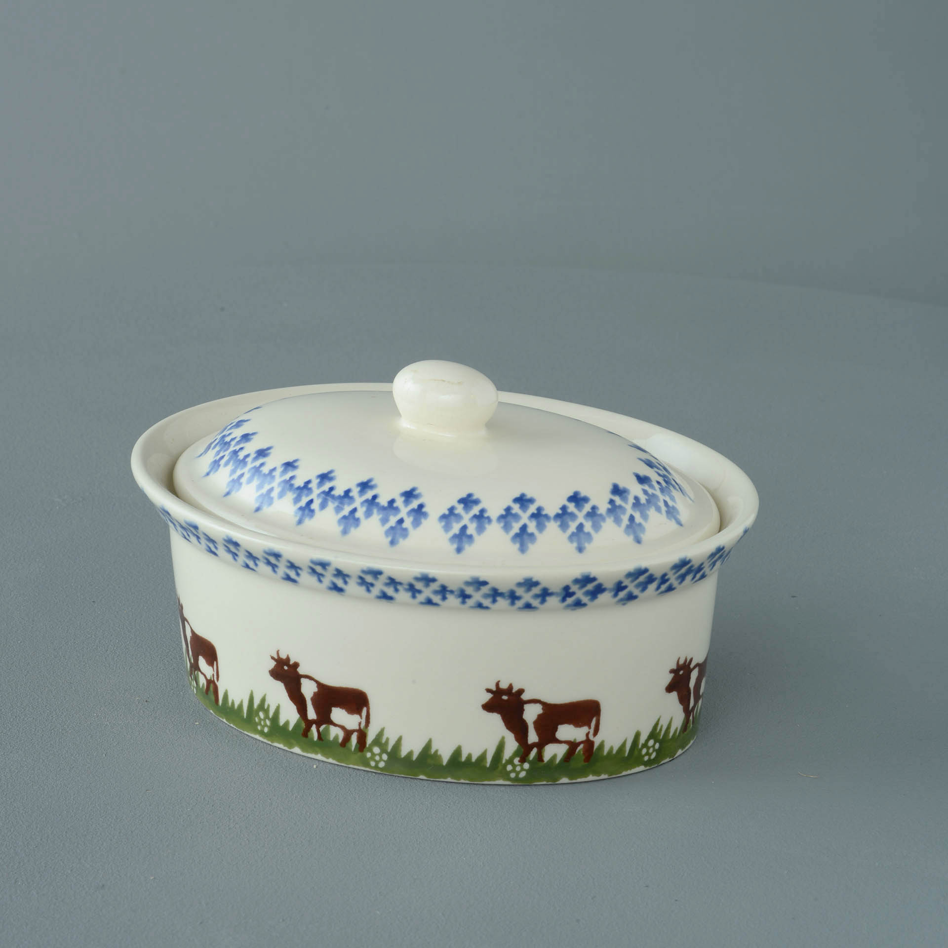 Cow Butter dish oval