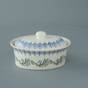Floral Garland Butter dish oval