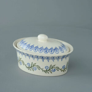 Floral Garland Butter dish oval