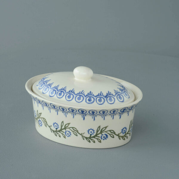 Floral Garland Butter dish oval
