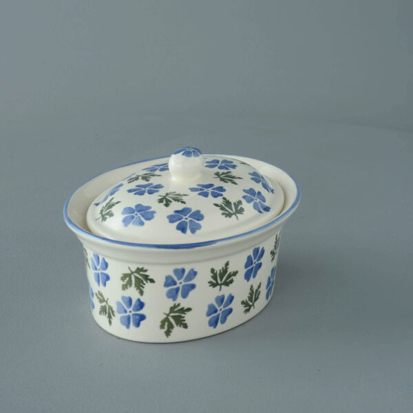 Geranium Butter dish oval