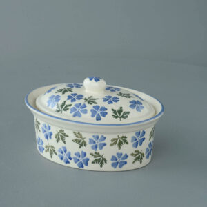 Geranium Butter dish oval