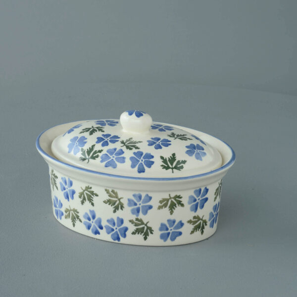 Geranium Butter dish oval