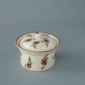 Poppy Butter dish oval