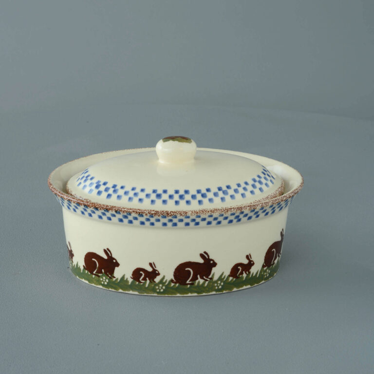 Rabbit Butter Dish Oval