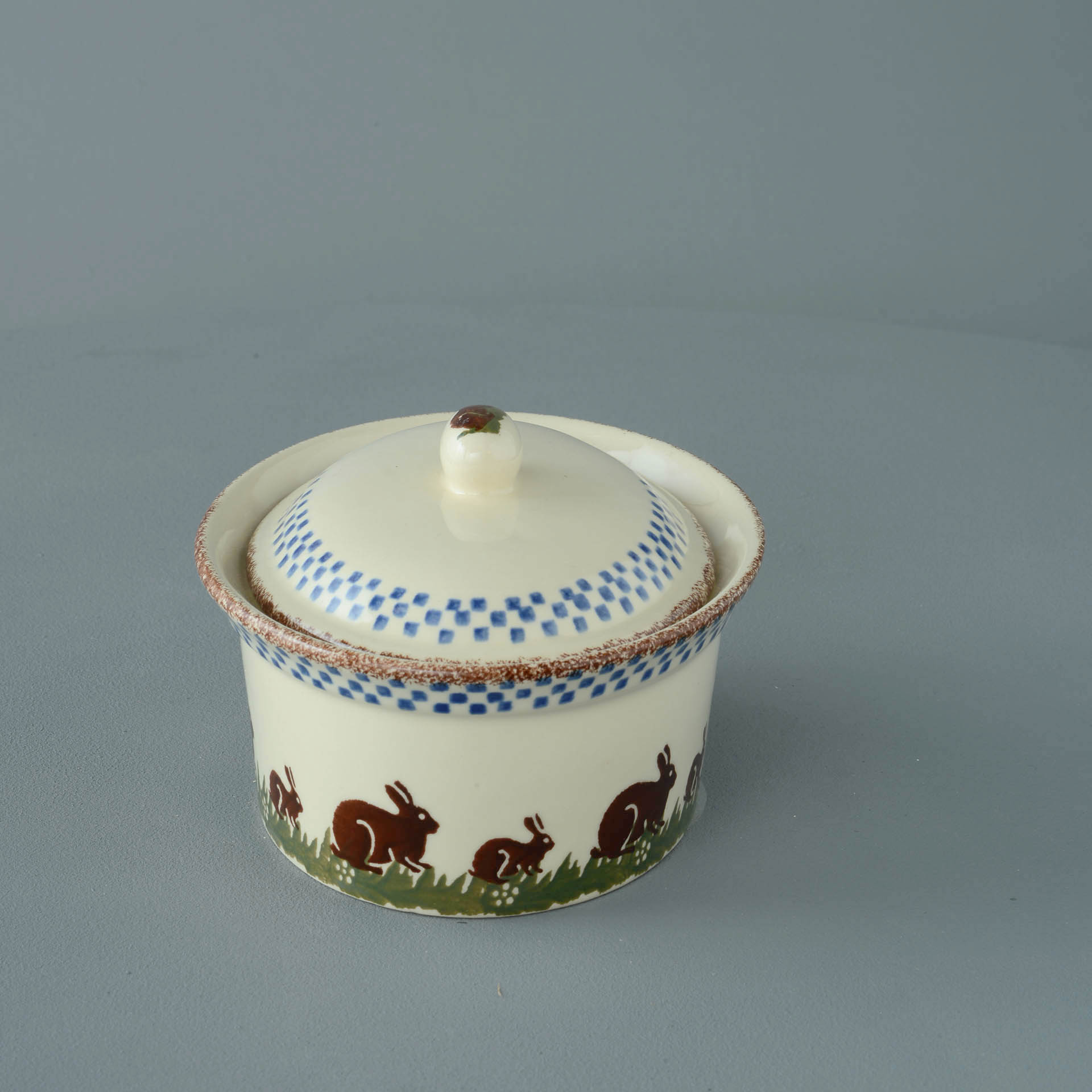 Rabbit Butter dish oval