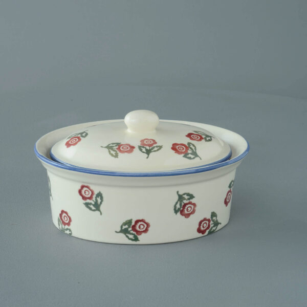 Scattered Rose Butter dish oval