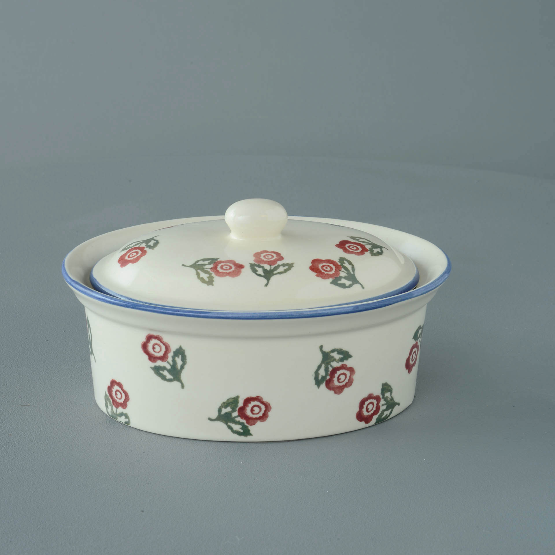 Scattered Rose Butter dish oval