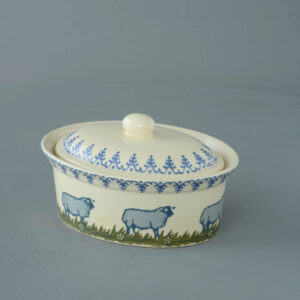 Sheep Butter dish oval