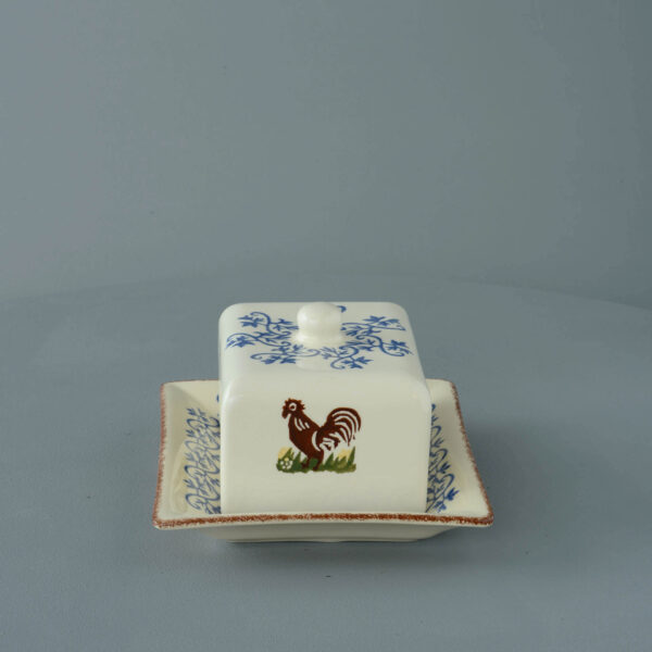 Cock & Hen Cheese Dish Rectangular