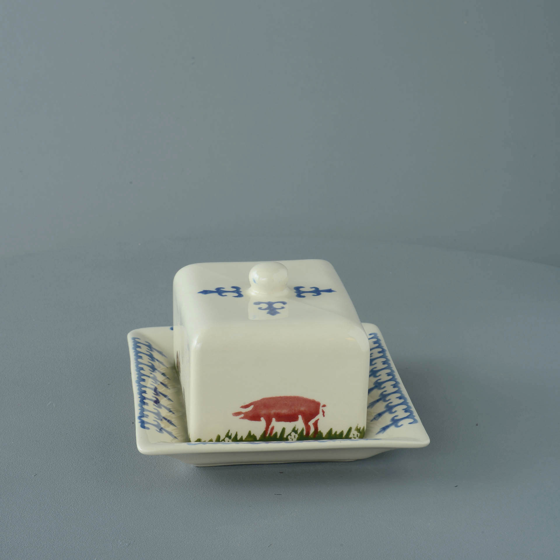 Farm Animal Cheese Dish Rectangular
