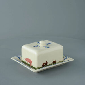 Farm Animal Cheese Dish Rectangular