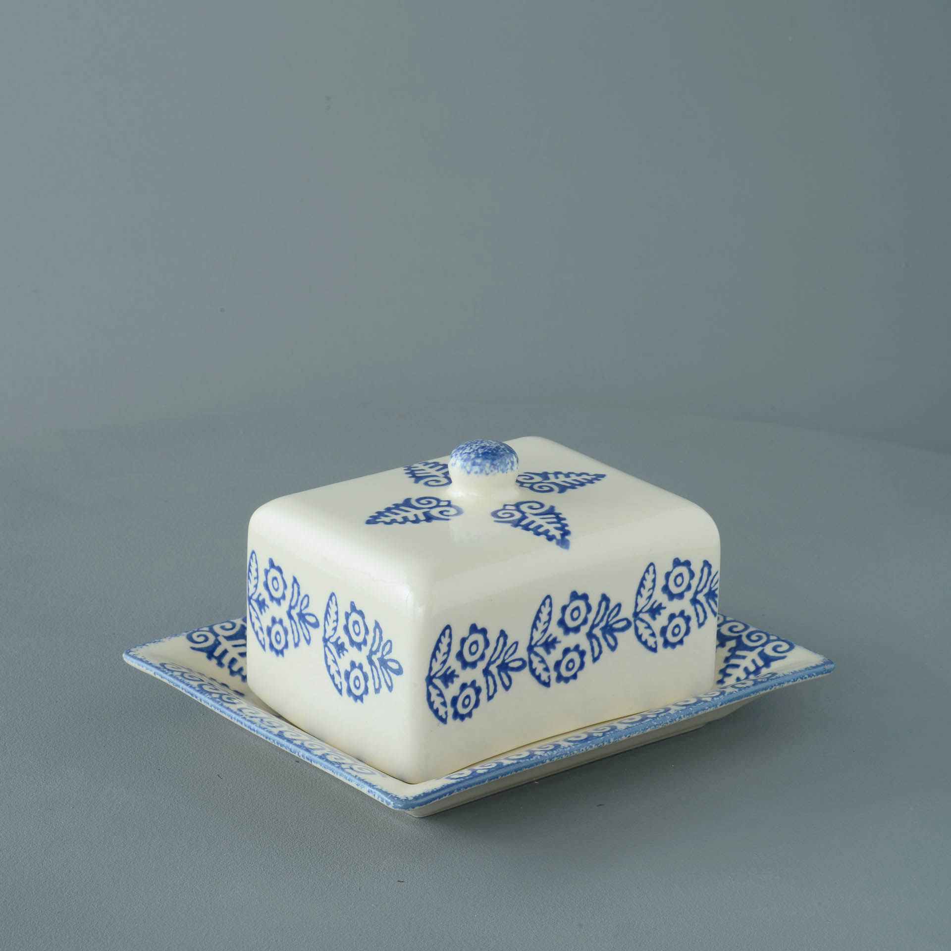 Lacey Blue Cheese Dish Rectangular