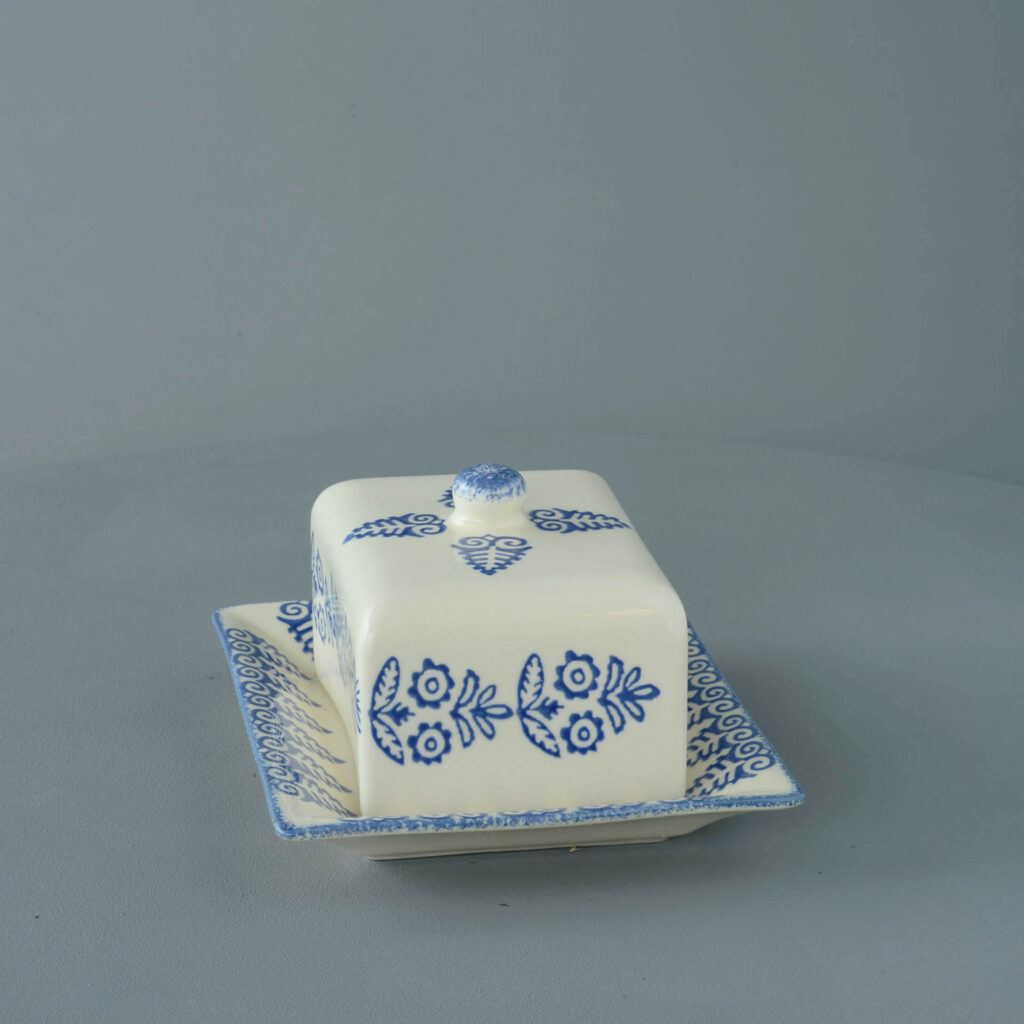 Lacey Blue Cheese Dish Rectangular