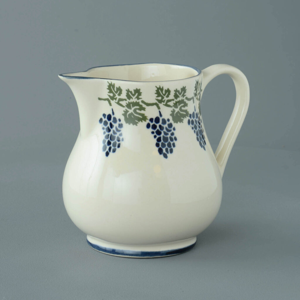 Grapes And Vine Jug - Milk