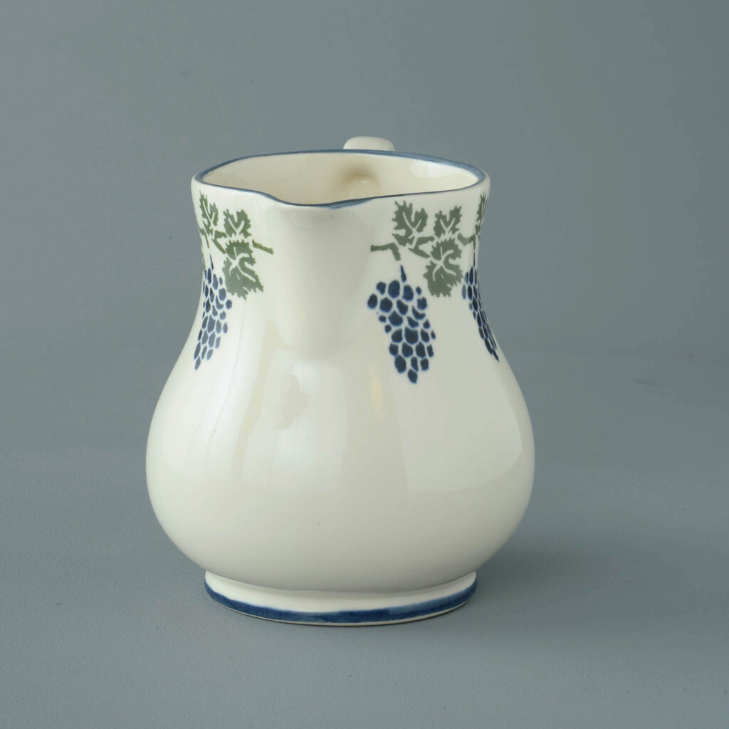 Grapes And Vine Jug - Milk