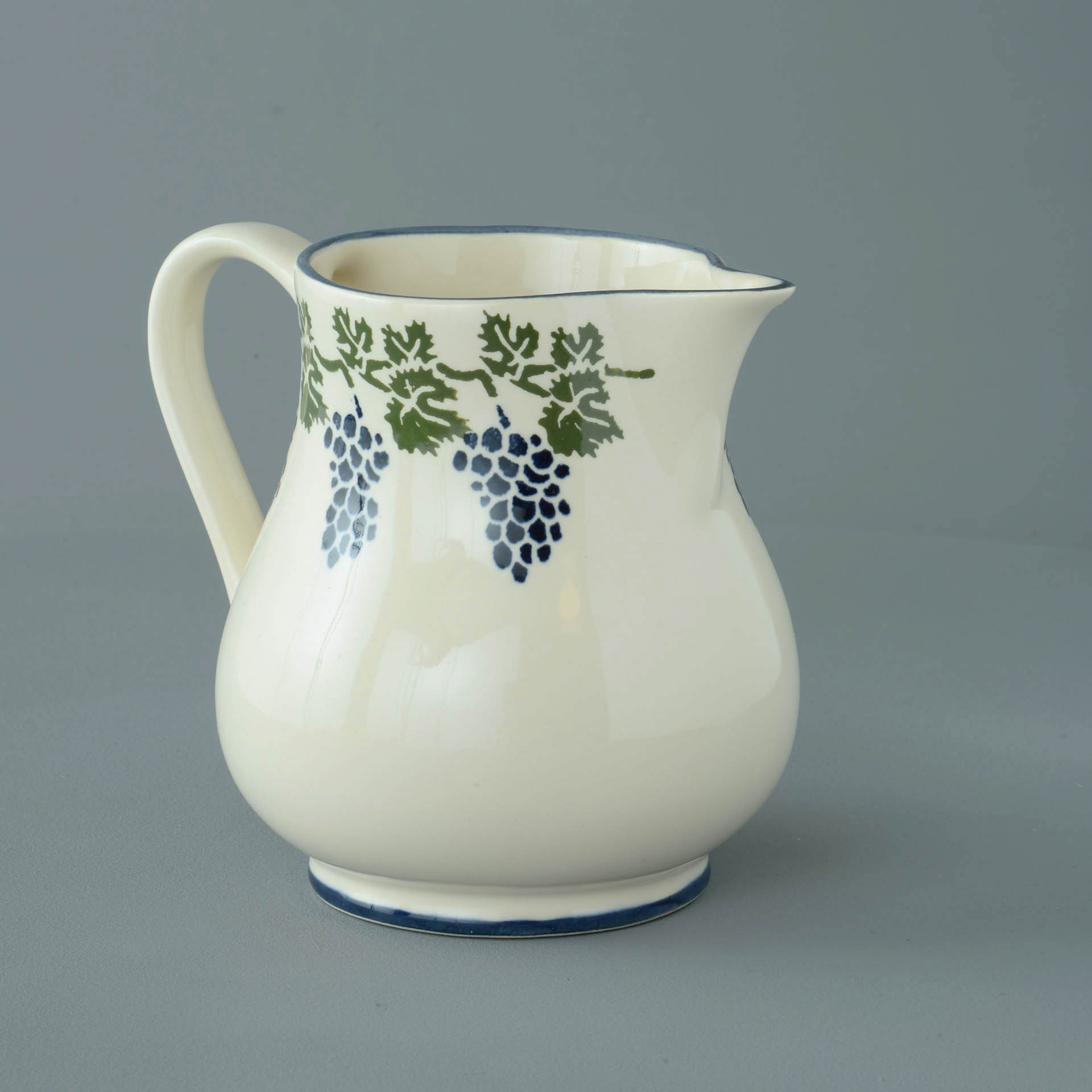 Grapes And Vine Jug - Milk
