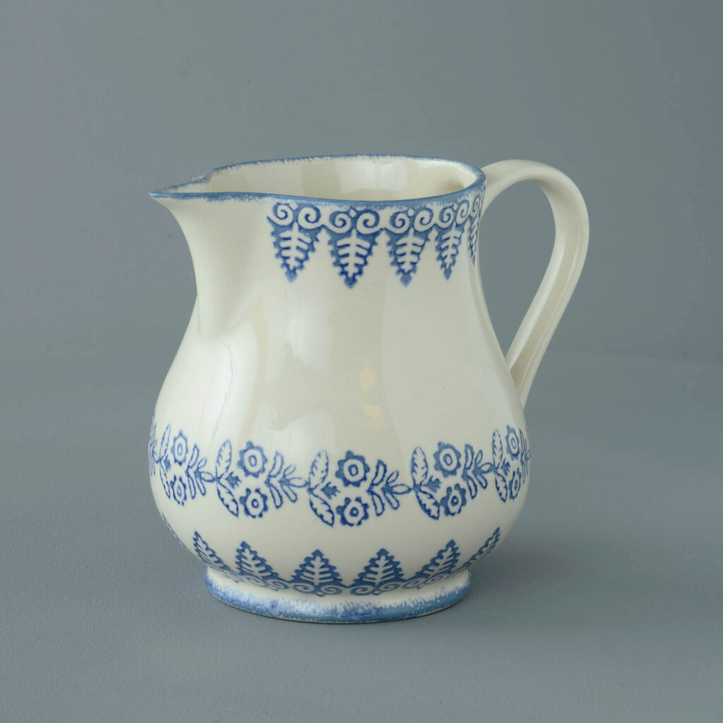Lacey Blue Jug - Milk