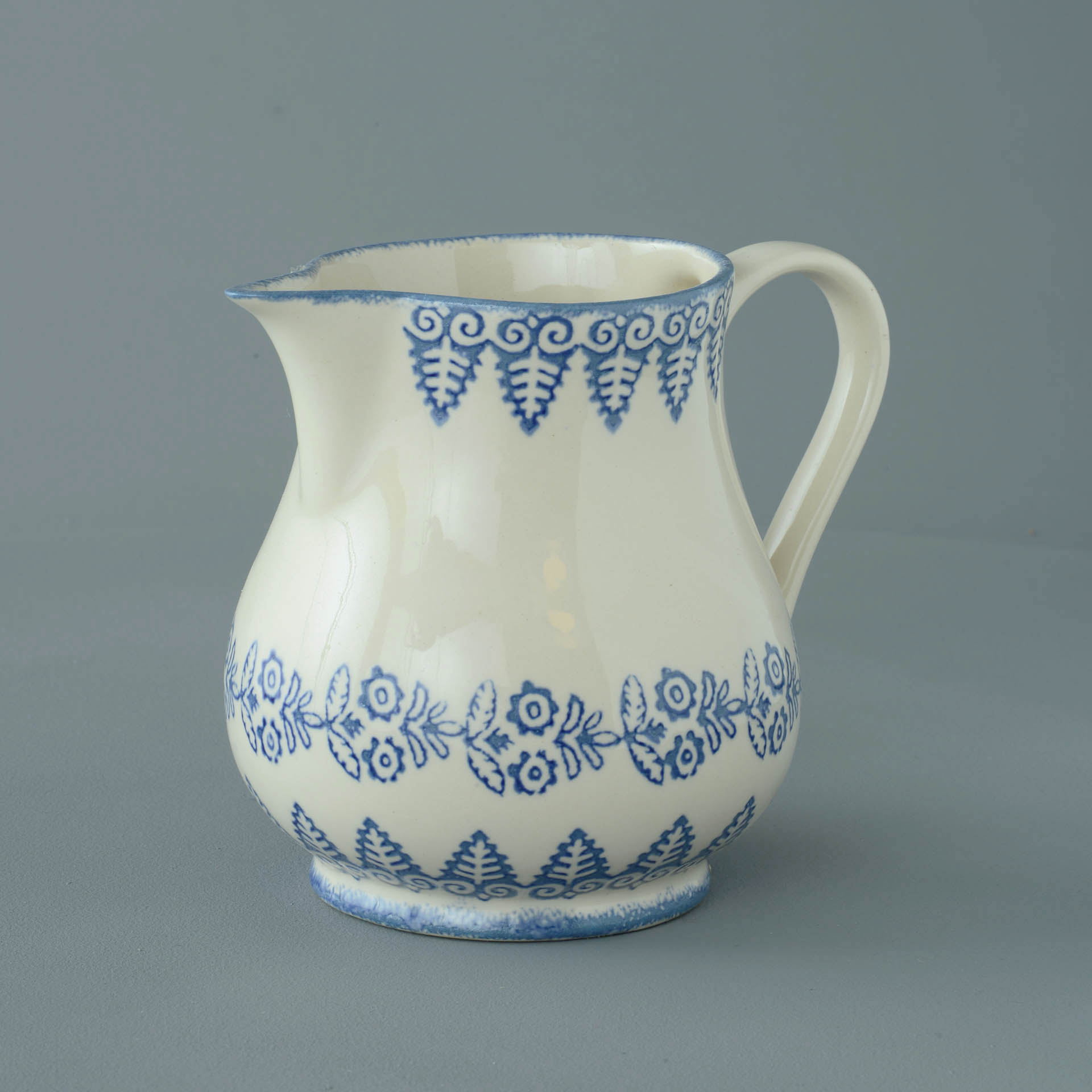 Lacey Blue Jug - Milk