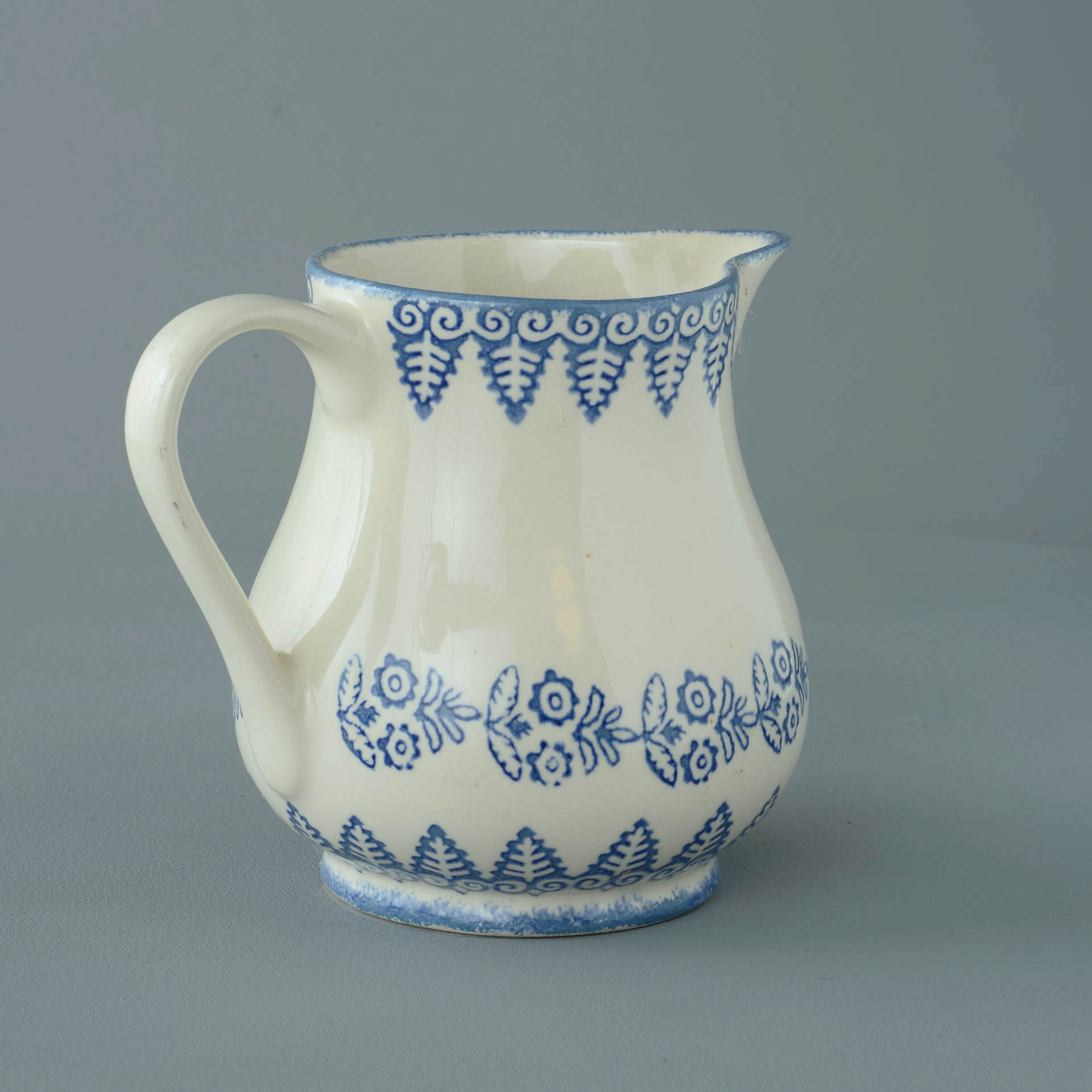 Lacey Blue Jug - Milk